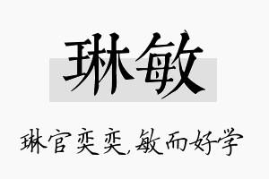 琳敏名字的寓意及含义