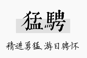 猛骋名字的寓意及含义