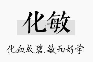 化敏名字的寓意及含义