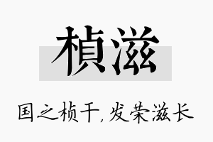 桢滋名字的寓意及含义