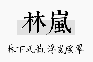 林岚名字的寓意及含义