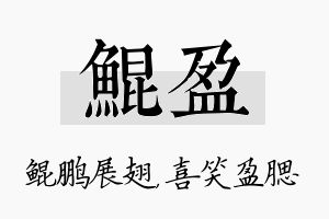 鲲盈名字的寓意及含义