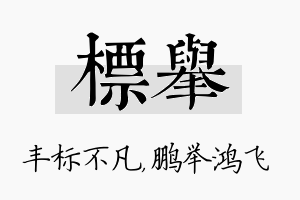 标举名字的寓意及含义