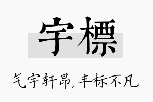 宇标名字的寓意及含义