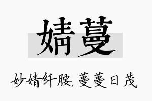 婧蔓名字的寓意及含义