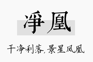 净凰名字的寓意及含义