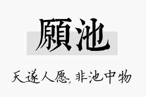 愿池名字的寓意及含义