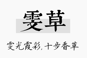 雯草名字的寓意及含义