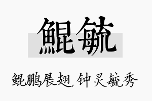 鲲毓名字的寓意及含义