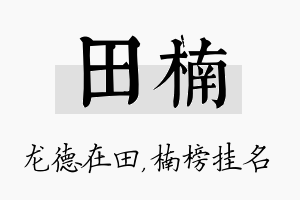 田楠名字的寓意及含义