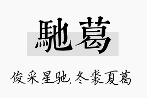 驰葛名字的寓意及含义