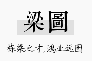 梁图名字的寓意及含义