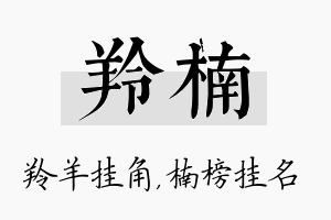 羚楠名字的寓意及含义