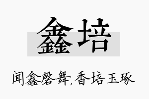 鑫培名字的寓意及含义