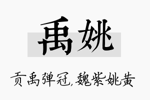 禹姚名字的寓意及含义