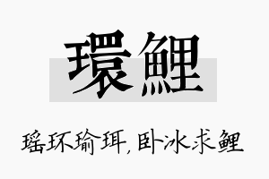 环鲤名字的寓意及含义