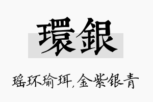 环银名字的寓意及含义