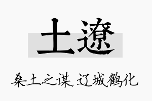 土辽名字的寓意及含义