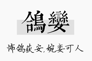 鸽娈名字的寓意及含义