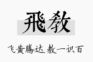 飞教名字的寓意及含义