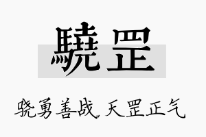 骁罡名字的寓意及含义