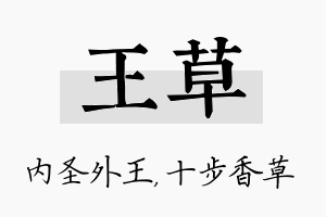 王草名字的寓意及含义