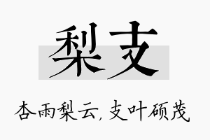 梨支名字的寓意及含义