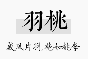 羽桃名字的寓意及含义