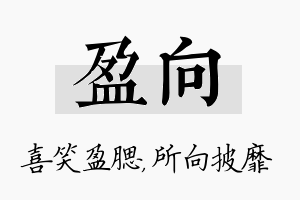 盈向名字的寓意及含义