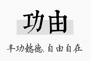 功由名字的寓意及含义