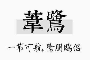 苇鹭名字的寓意及含义