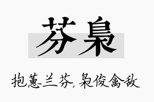 芬枭名字的寓意及含义