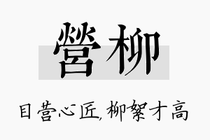 营柳名字的寓意及含义