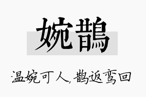 婉鹊名字的寓意及含义