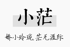 小茫名字的寓意及含义