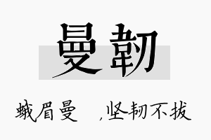 曼韧名字的寓意及含义