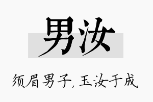 男汝名字的寓意及含义