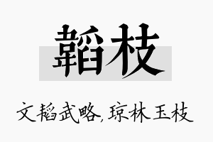 韬枝名字的寓意及含义