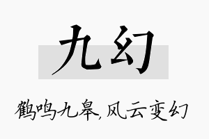 九幻名字的寓意及含义