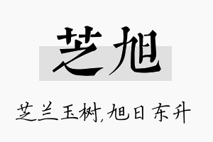 芝旭名字的寓意及含义