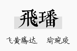 飞璠名字的寓意及含义