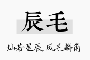 辰毛名字的寓意及含义