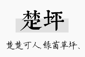 楚坪名字的寓意及含义