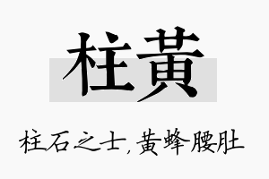 柱黄名字的寓意及含义