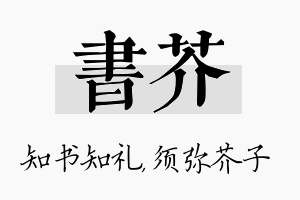 书芥名字的寓意及含义