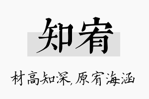 知宥名字的寓意及含义