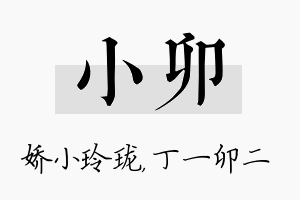 小卯名字的寓意及含义