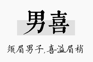 男喜名字的寓意及含义