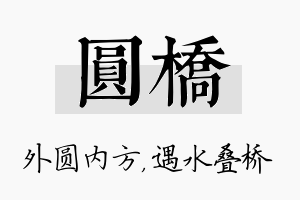 圆桥名字的寓意及含义