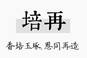 培再名字的寓意及含义